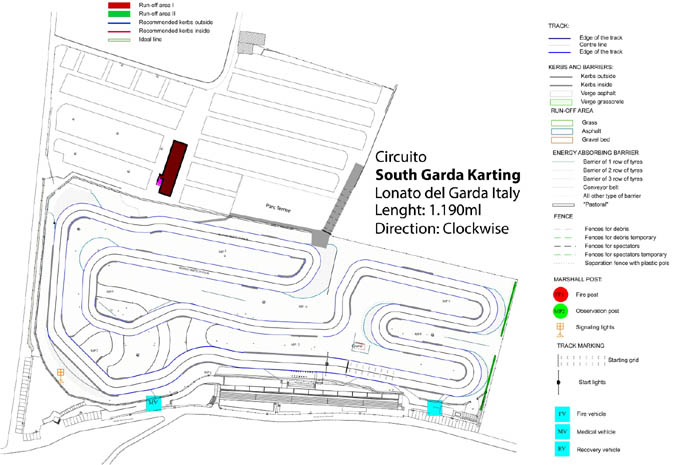 South Garda Karting 2016 plan circuito